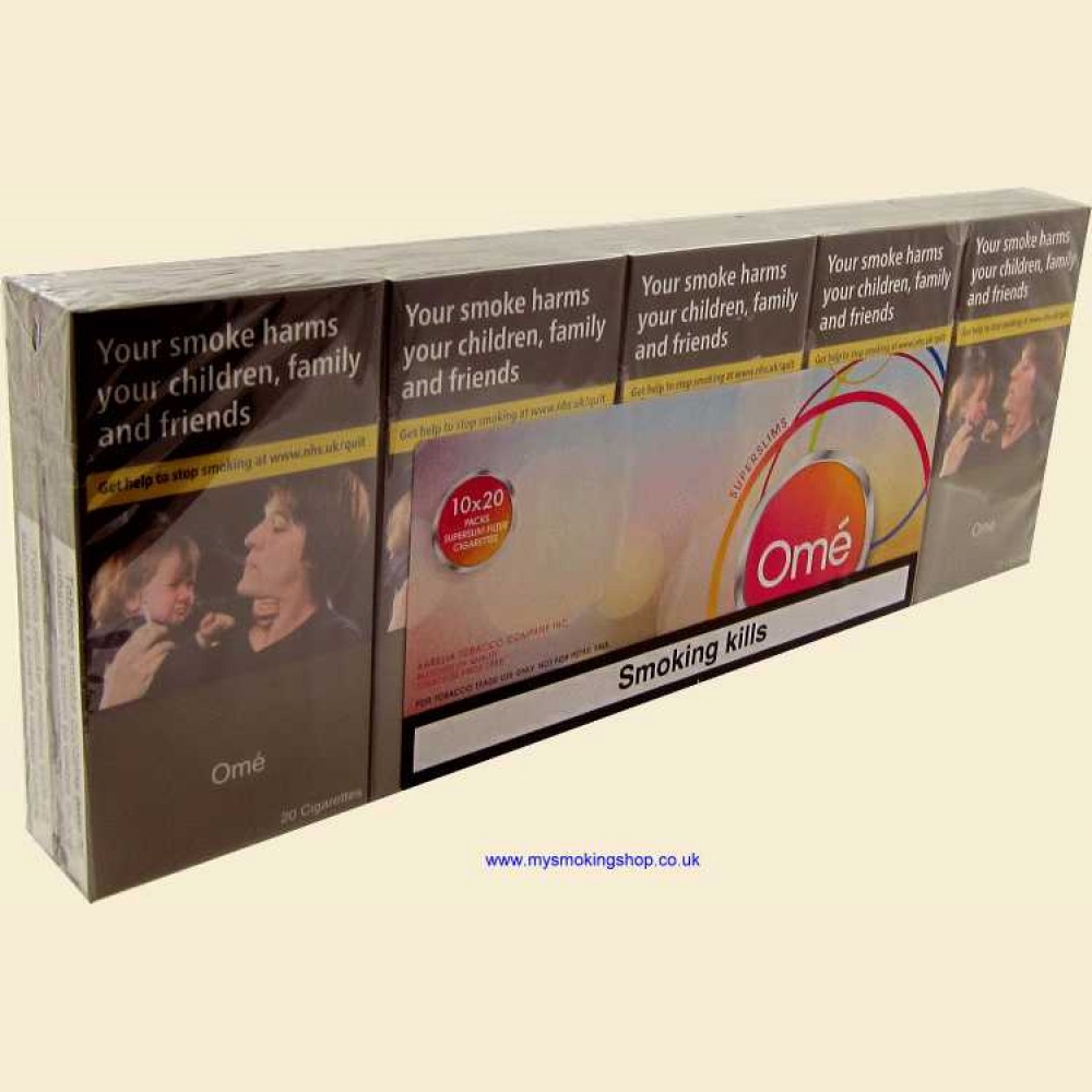 Ome Superslims ORIGINAL 10 Packs of 20 Cigarettes